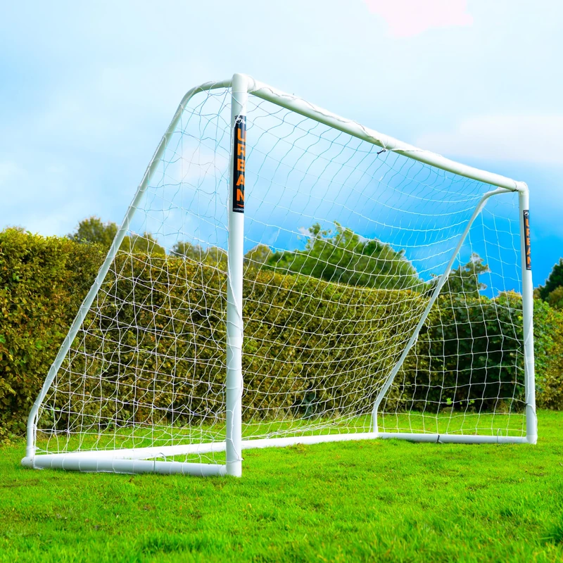 FLICK Ultimate All Weather uPVC Football Goal & Net - UV Treated 70mm Thick Goal Posts - Quick & Easy Assembly Locking System And Strengthened Corners (Sizes: 6x4ft, 8x4ft, 8x6ft, 12x6ft, 16x7ft)