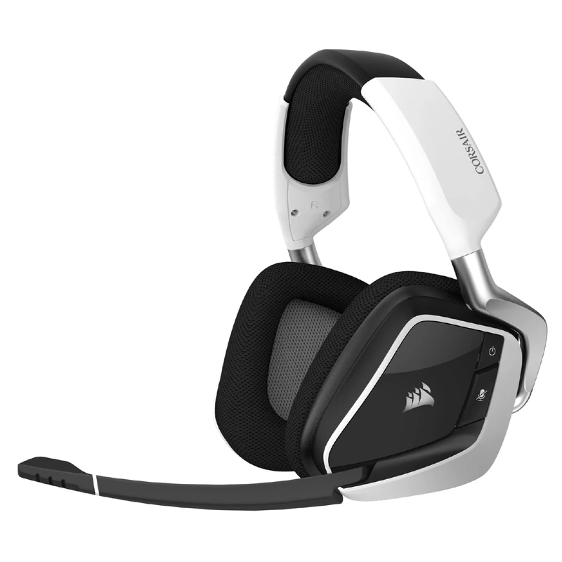 Corsair Void RGB Elite Wireless Premium Gaming Headset with 7.1 Surround Sound, White