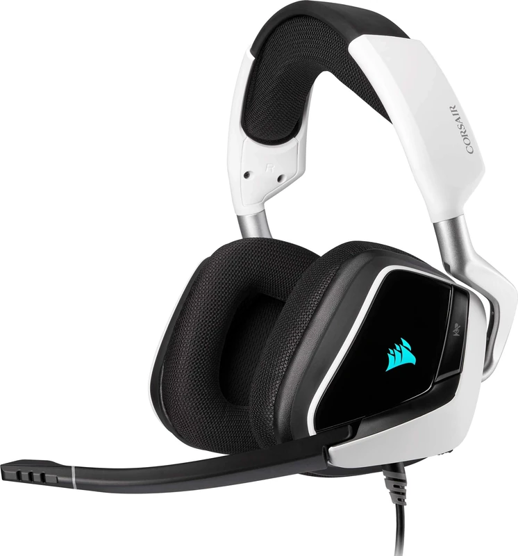 Corsair Void RGB Elite USB Premium Gaming Headset with 7.1 Surround Sound, White