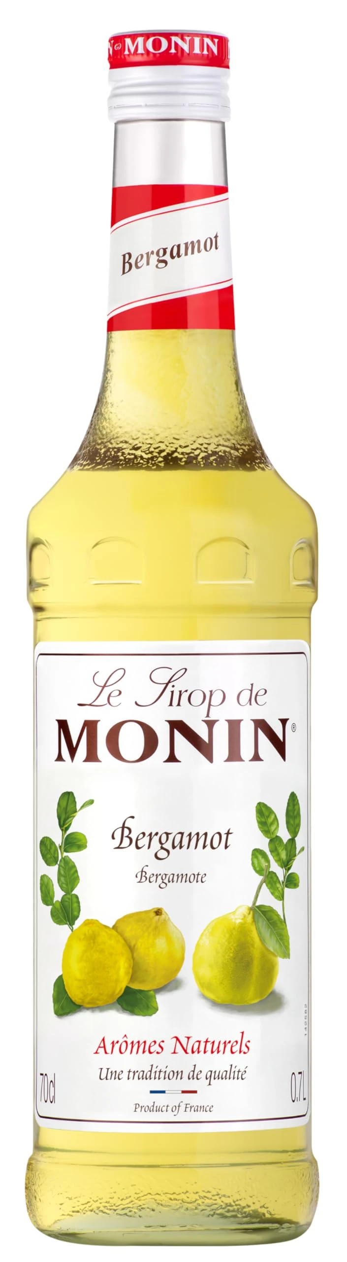MONIN Premium Bergamot syrup 700 ml for Cocktails and Mocktails. Vegan-Friendly, Allergen-Free, 100% Natural Flavours and Colourings. Sugar Syrup