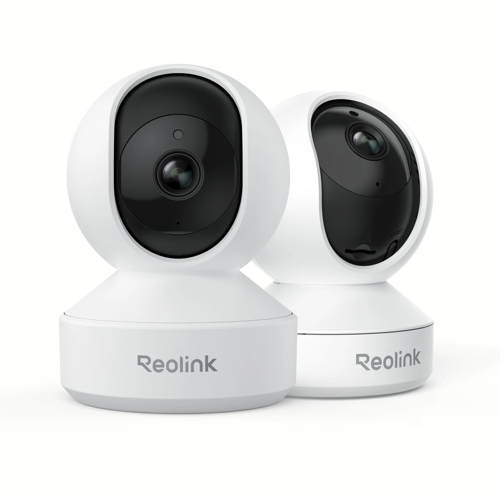 Reolink Indoor Camera 5MP, Baby Monitor, Pan Tilt Pet Camera, Person/Pet Tracking, Baby Crying Detection, 2.4/5GHz WiFi Home Security Camera with APP, 2-Way Audio, E1 Pro (Pack of 2)