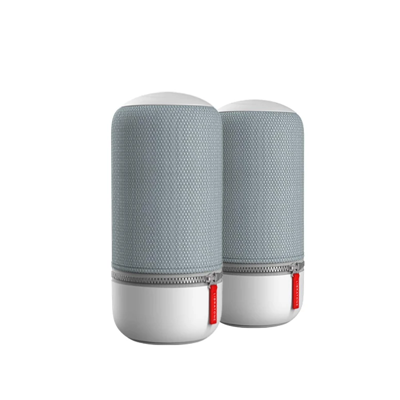 Libratone Zipp Mini 2 Multi-Room Bundle 2 Pieces, Portable Smart Wireless Speaker (Alexa Integration, AirPlay 2, 360 Sound, WLAN, Bluetooth,Spotify Connect, 12 Hours Battery), Frosty Grey