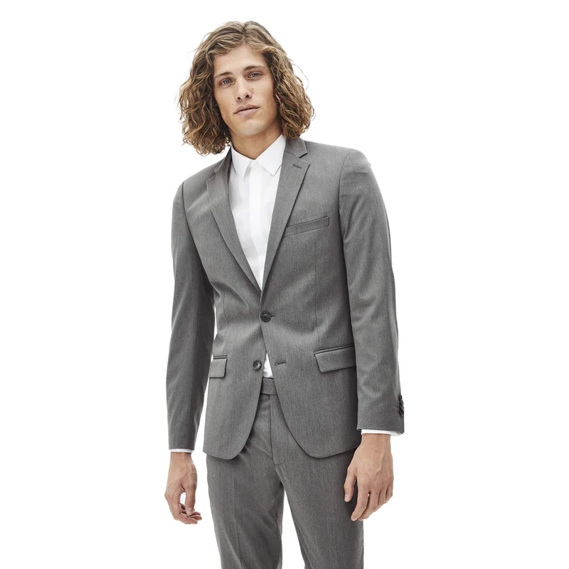 Celio Men's NUVIRGILE Bomber Jacket, Gris (Gris Gris), M (Size : 48) - Image 1
