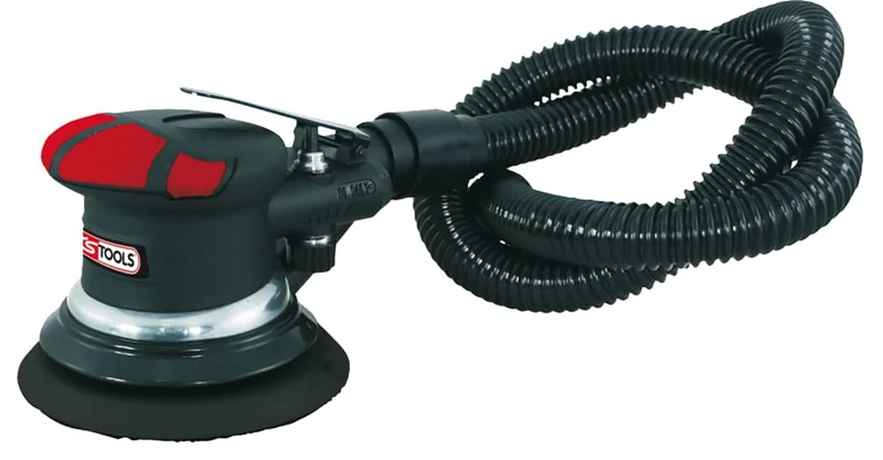 KS Tools 515.1257 - Pneumatic Orbital Sander 6'', Eccentric 5mm - Sanding and Polishing - Ergonomic Design - Reduces Vibration - Car Polisher - Image 1