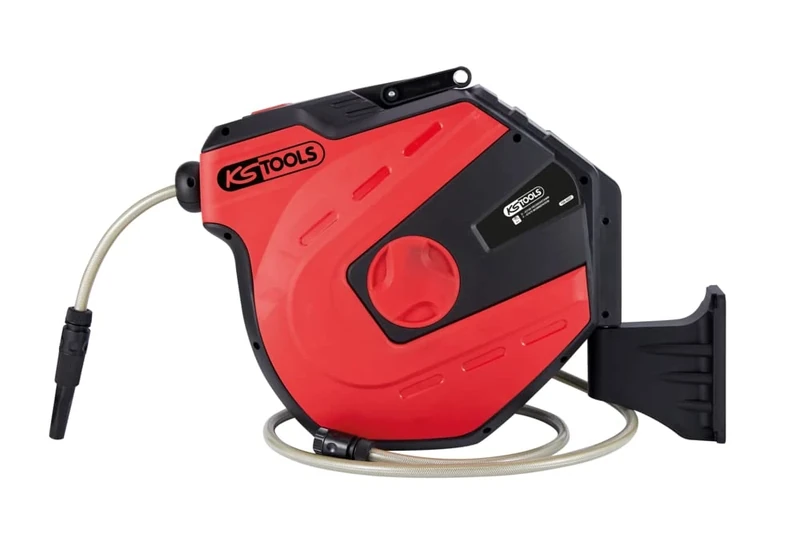 KS TOOLS 150.4227 Water Reel, 20 m White