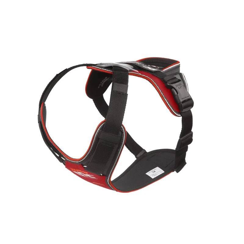 JULIUS-K9 IDC Longwalk Y-Harness, Red-Gray, Size: XL