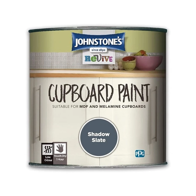 Johnstone's 431002 Cupboard Paint Shadow Slate 750 ml
