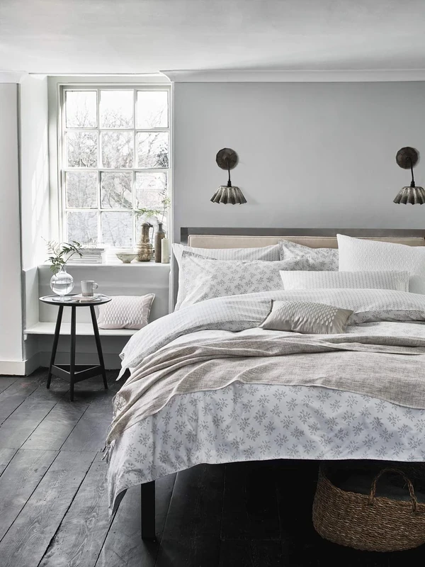 MURMUR Leaf Duvet Cover Linen, 100% COTTON 220 THREAD COUNT, Single