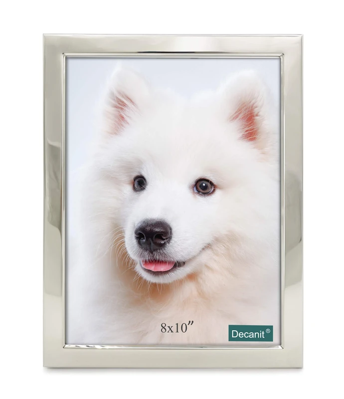 DECANIT 8x10 Picture Frames Silver Metal Photo Frames For Tabletop Display and Wall Decoration-Best Gifts For Family