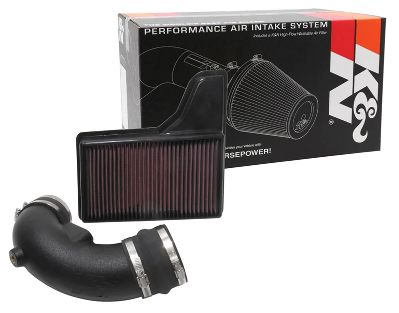 K&N Cold Air Intake Kit: High Performance, Guaranteed to Increase Horsepower: Fits 2018-2019 FORD Mustang GT, 57-2605