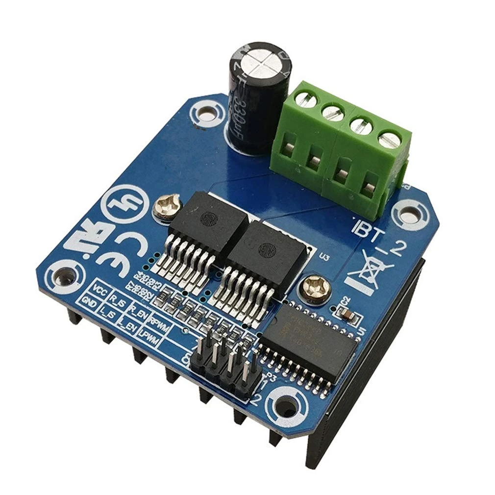 Hailege BTS7960 43A Dual H-Bridge Stepper Motor Drive Current Limit Control Semiconductor Refrigeration PWM for Smart Car Motor Drive