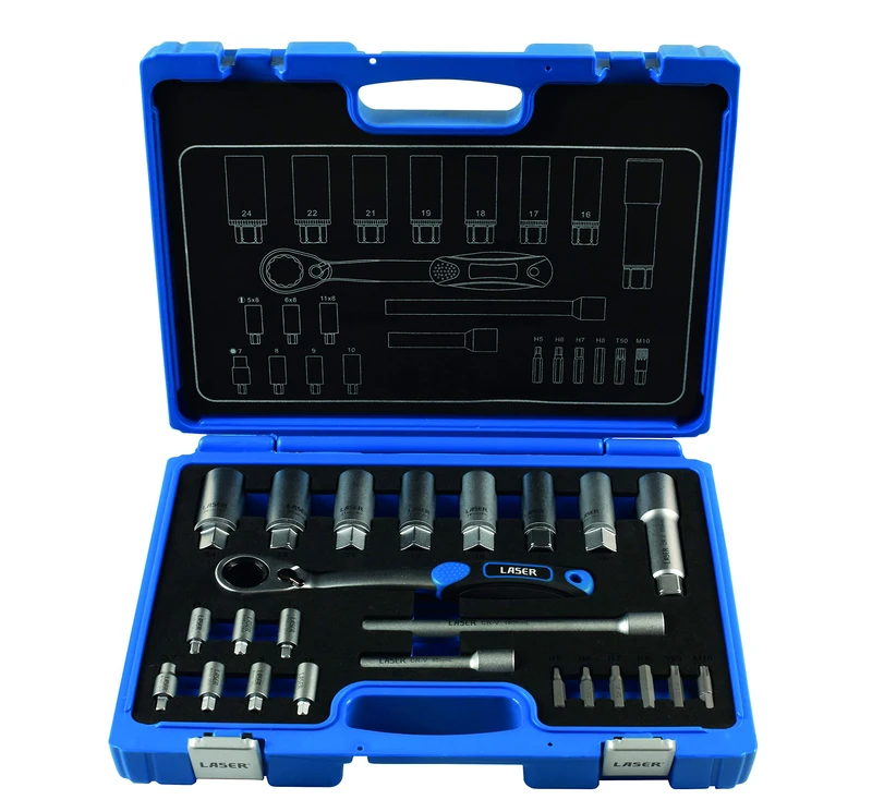 Laser 7673 Shock Absorber & MacPherson Strut Tool Kit 24pc