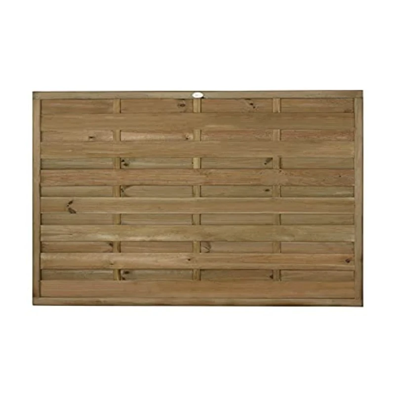 Forest Garden 1.8m x 1.2m Pressure Treated Decorative Europa Plain Fence Panel - Pack of 4