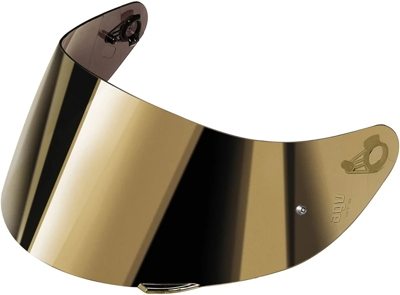 AGV - Visor for AGV Motorcycle Helmet, Compatible with Helmet K5 S/K3 SV/K1 S, Iridium Gold, XS-S-MS-M (K5 S/K3 SV/K1 S)