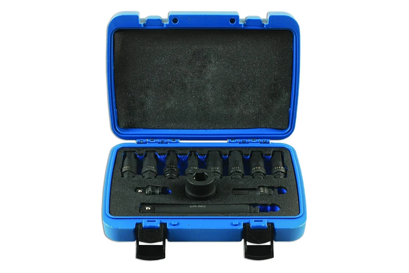 Laser 7690 Heavy Duty Impact Socket Bit Set 3/4"D 12pc