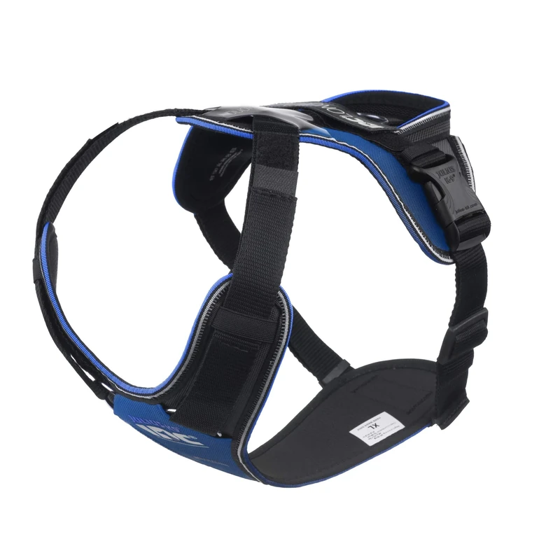 JULIUS-K9 IDC Longwalk Y-Harness, Blue-Gray, Size: XL