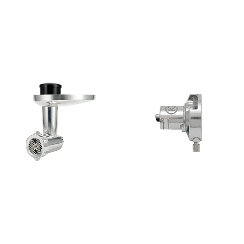 Kenwood KAX950ME Food Mincer Attachment & KAT 001 ME KAT001ME Kitchen Machine Attachment, Aluminum, Silver