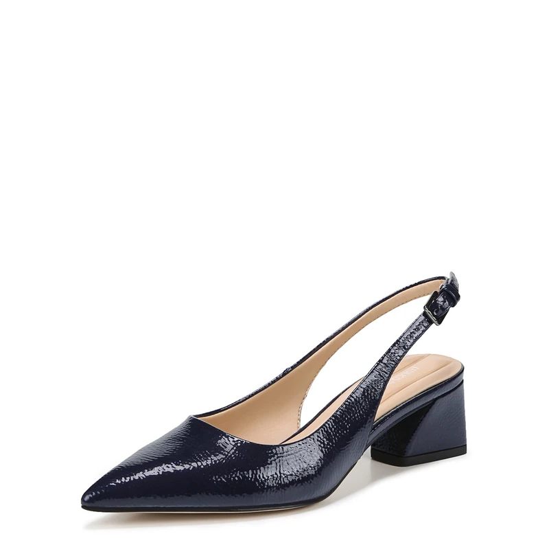 Franco Sarto Women's Racer Slingback Pump, Midnight, 5 UK