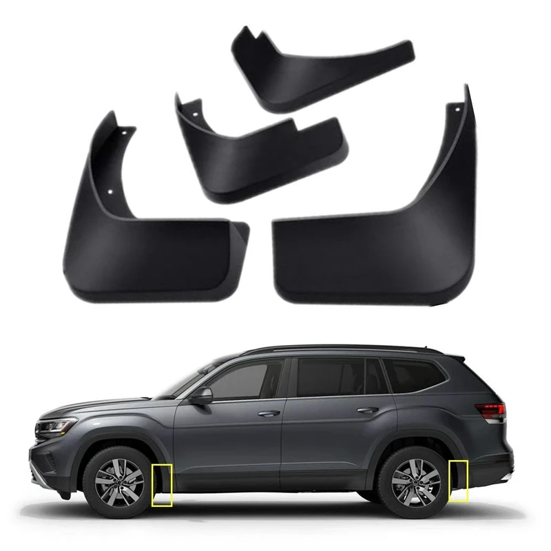 TOPGRIL Mud Flaps Kit for 2018 2019 2020 Volkswagen VW Atlas Mud Splash Guard Front and Rear 4-PC Set by