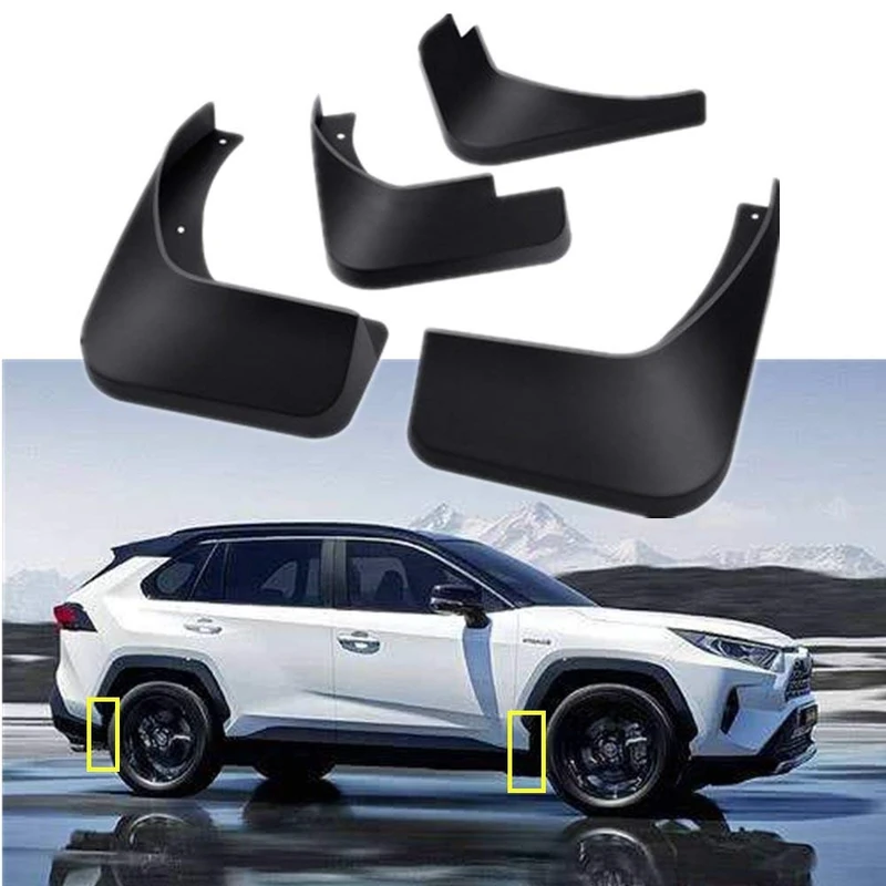 TOPGRIL Mud Flaps Kit for Toyota RAV4 2019-2023 - 4-PC Set