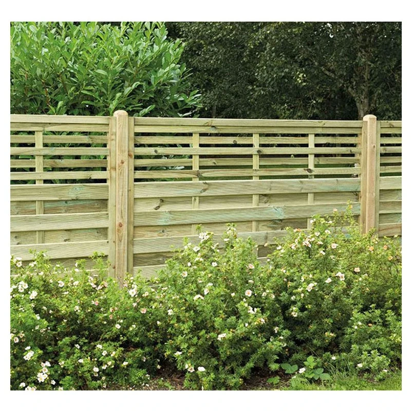 Forest Garden 1.8m x 1.2m Pressure Treated Decorative Kyoto Fence Panel-Pack of 3 (Home Delivery), Natural Timber ECP12PK3HD