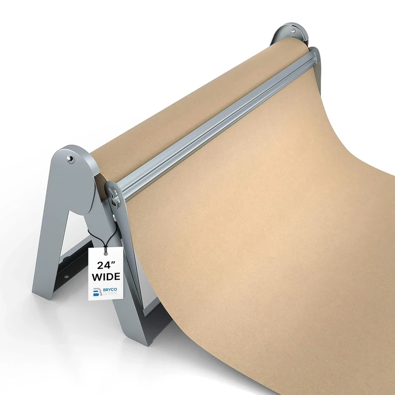Dispenser and Cutter - 24" Roll Paper Dispenser - Butcher, Wrapping, Craft or Vinyl Paper Holder - Wall Mountable
