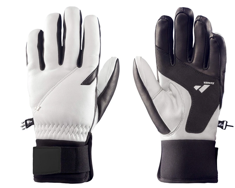 Zanier Unisex – Adult 30048-2010-11 Gloves, Black, White, 11