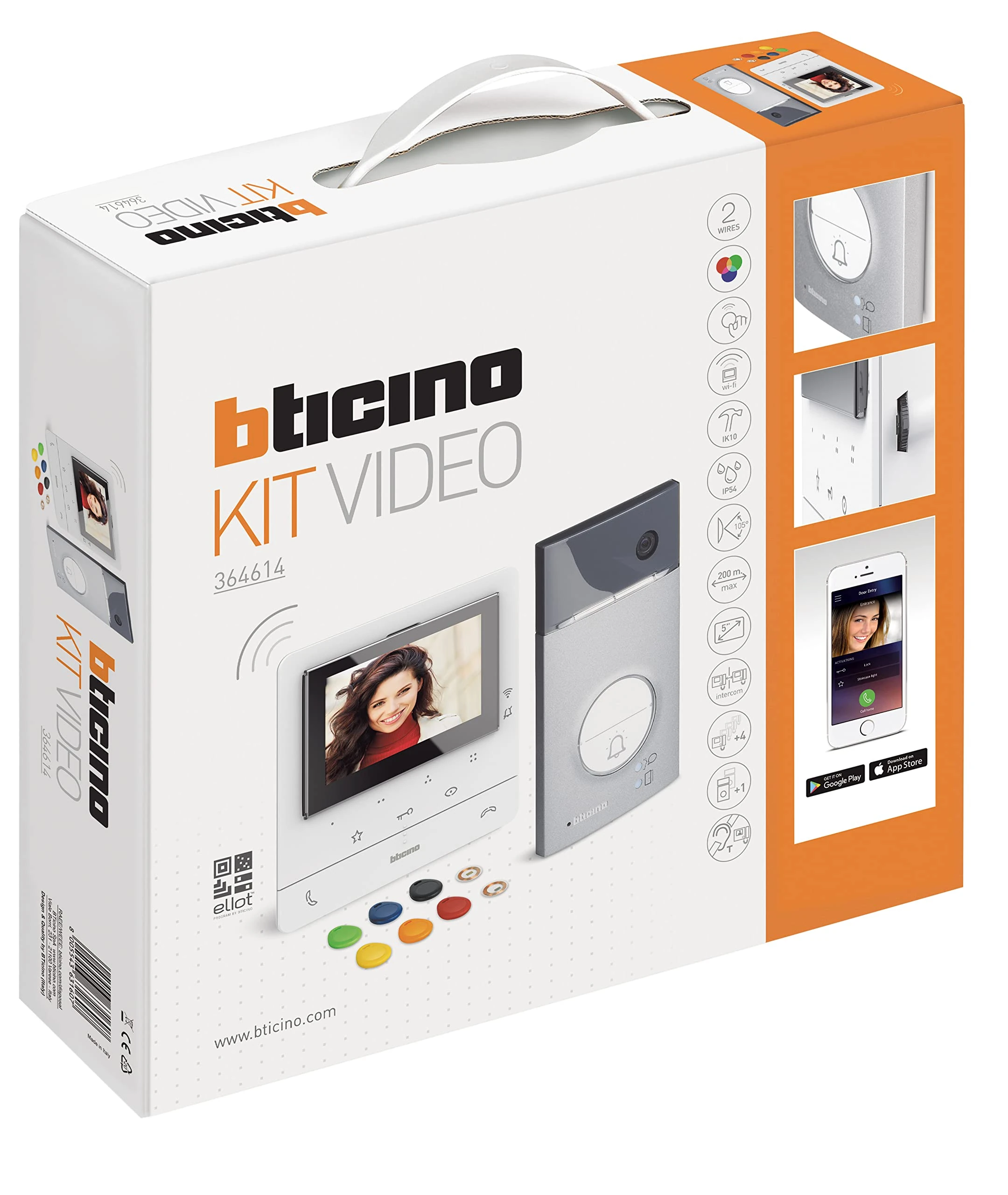 Bticino 364614 Video Kit Class 100 X16E Single Family L3000