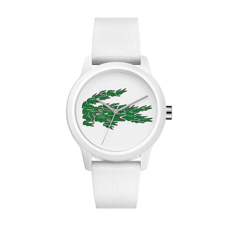 Lacoste Analogue Quartz Watch for Women with White Silicone Bracelet - 2001097