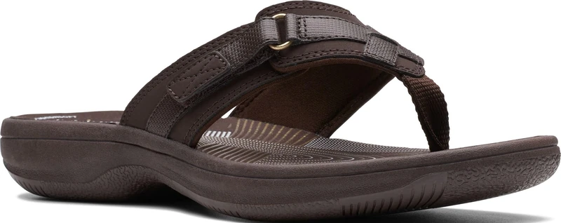 Clarks Women's Breeze Sea Flip-Flop Dark Brown Limited Edition Black 7 M US