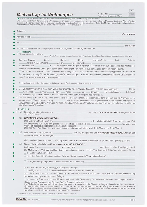 20X BRUNNEN Rental Agreement Apartments 6S