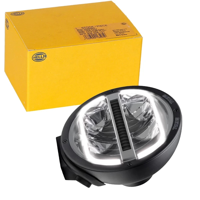 HELLA 1F8 016 560-011 LED-Spotlight - Luminator LED - 24/12V - Round - Reference number: 50 - Bolted - Clear diffusing lens - Lens Colour: Crystal clear - Cable: 800mm - left/right