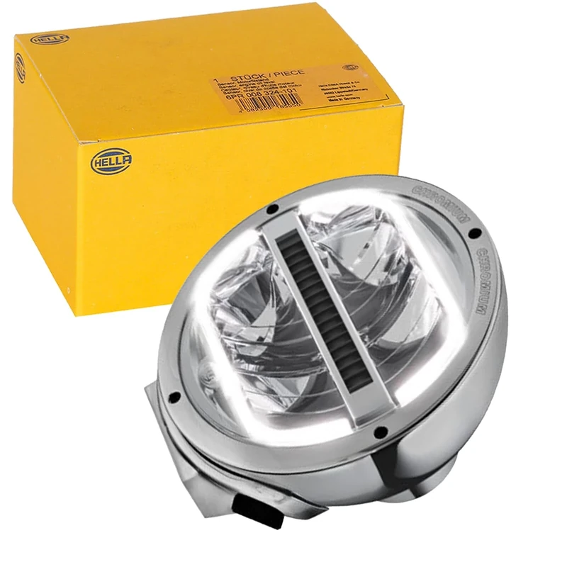 HELLA 1F8 016 560-031 LED-Spotlight - Luminator LED - 24/12V - Round - Reference number: 50 - Bolted - Clear diffusing lens - Lens Colour: Crystal clear - Cable: 800mm - left/right