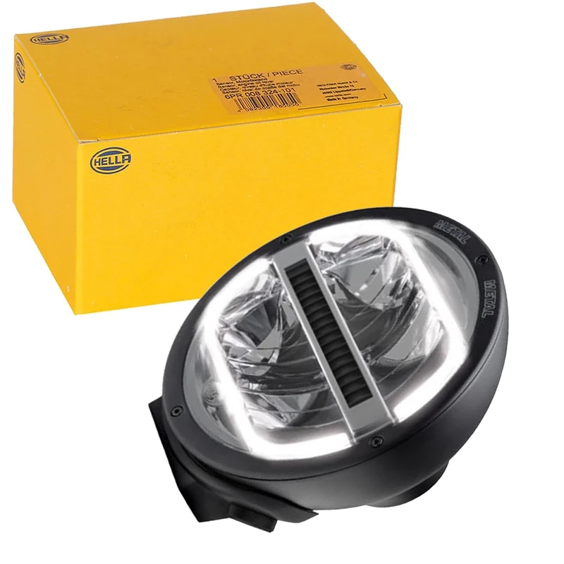 HELLA 1F8 016 560-001 LED-Spotlight - Luminator LED - 24/12V - round - Reference number: 25 - Bolted - Clear diffusing lens - Lens Colour: Crystal clear - Cable: 800mm - left/right