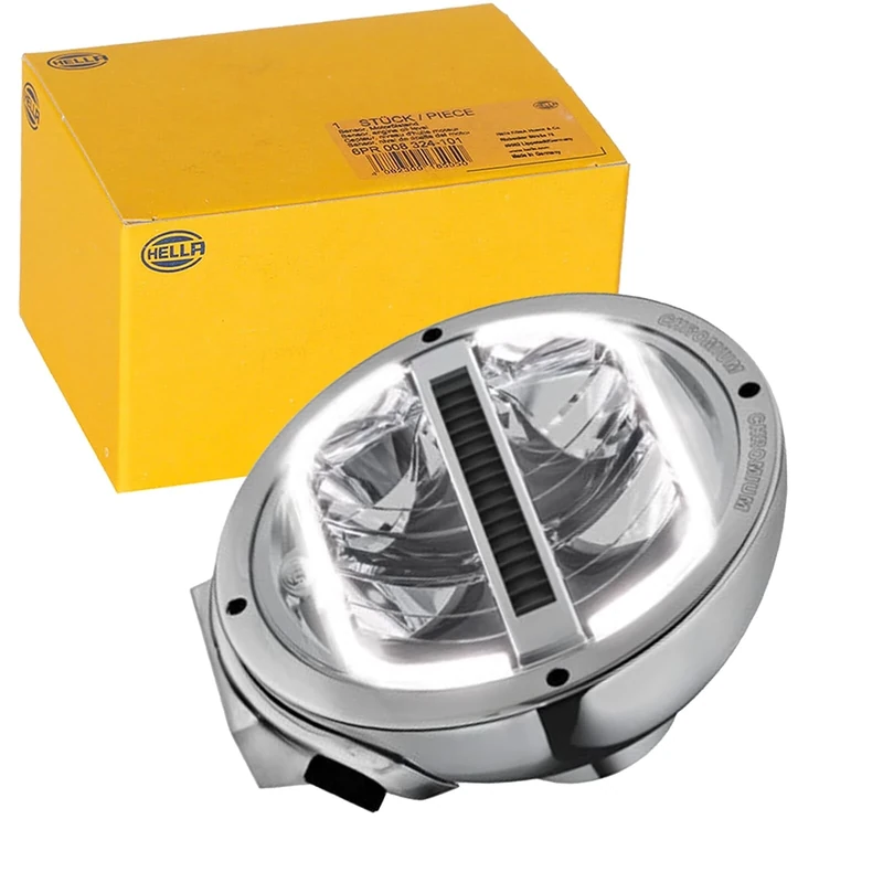 HELLA 1F8 016 560-021 LED-Spotlight - Luminator LED - 24/12V - Round - Reference number: 25 - Bolted - Clear diffusing lens - Lens Colour: Crystal clear - Cable: 800mm - left/right