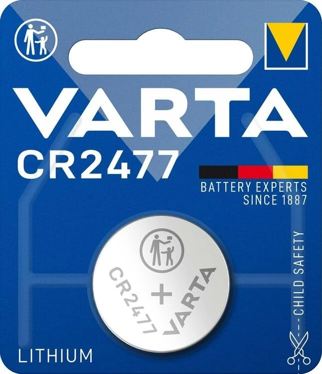 VARTA 10X 40866 Professional Electronics CR2477 (6477) Lithium Coin Cell 3V - Image 1