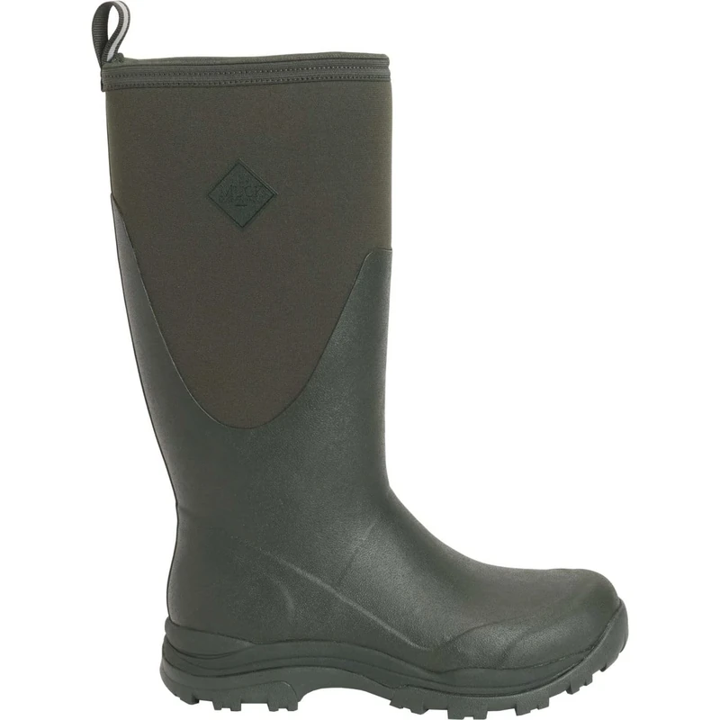 Muck Boots Men's Outpost Fleece Lined Waterproof Pull on Boot, Moss, 10