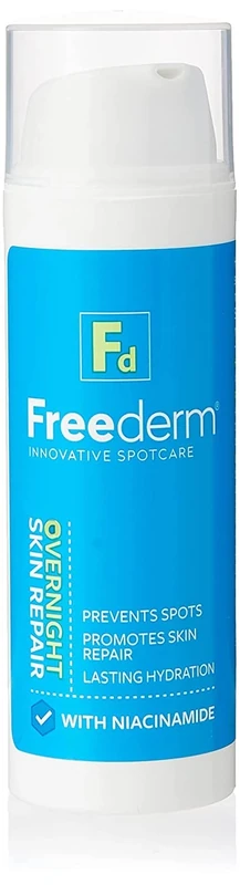 Freederm Overnight Skin Repair for Spot Prone Skin, Visibly Reduces Spots and Redness While You Sleep, With Niacinamide, 50ml