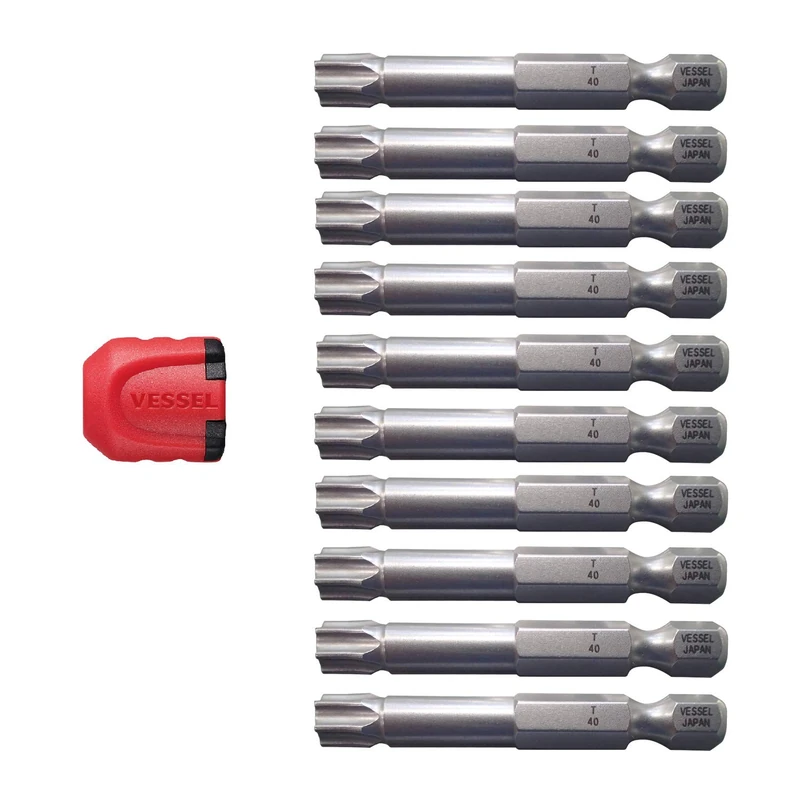VESSEL EMGETX4050P10T Torsion Neck T40 50 mm Set of 10 Pieces
