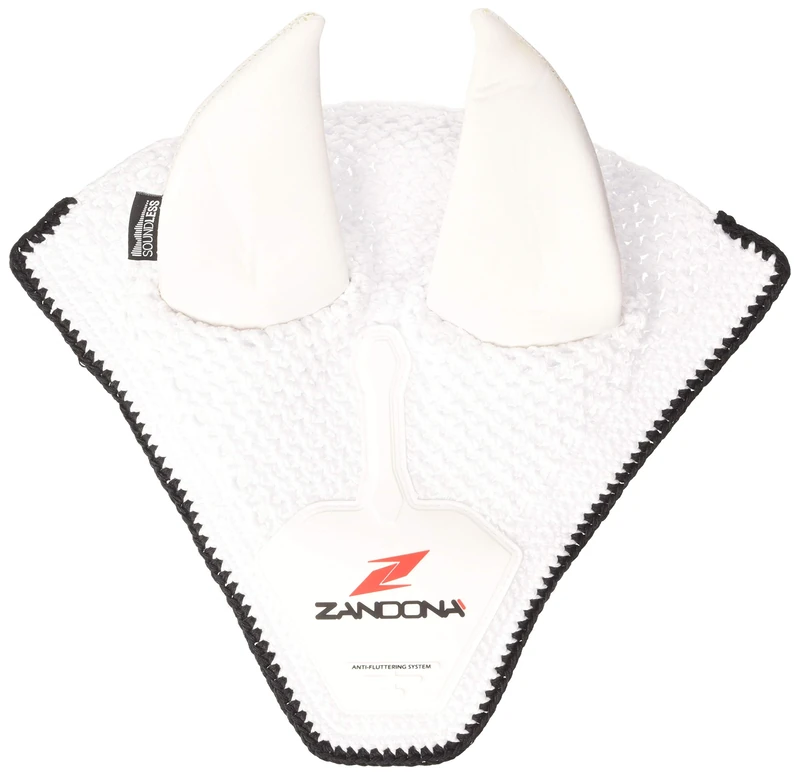 Zandonà AFS Soundless Ear Cap, Protection for Horses No Gender, E9095Wepywe, Bianco, Pony