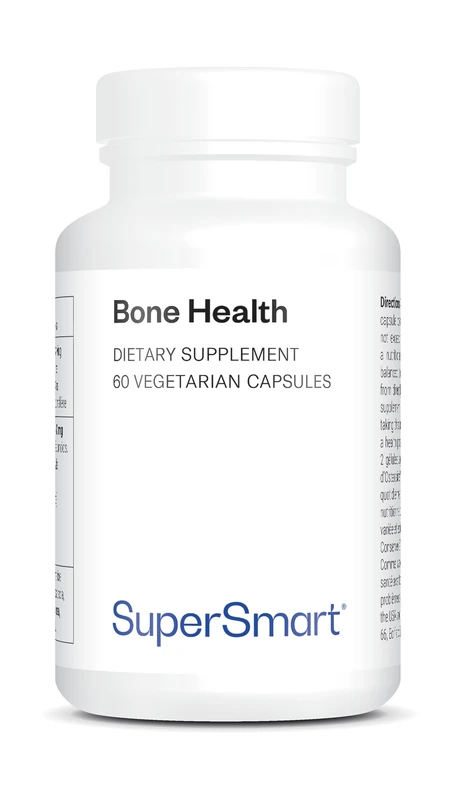 Supersmart - Bone Health Supplement - 100% Natural Formulation with Osteosine™ - Helps Maintain Strong Bones & Promotes Bone Density | Non-GMO & Gluten Free - 60 Vegetarian Capsules