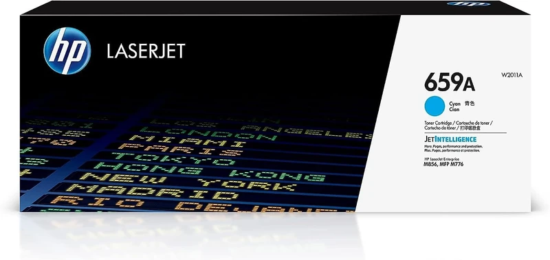 HP W2011A 659A Original LaserJet Toner Cartridge, Cyan, Single Pack