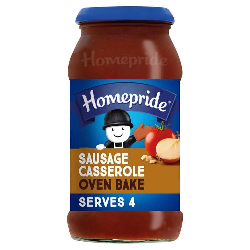 Homepride Sausage Casserole Oven Bake Cooking Sauce, Low in Saturated Fat, 485 g Jar (Pack of 1)