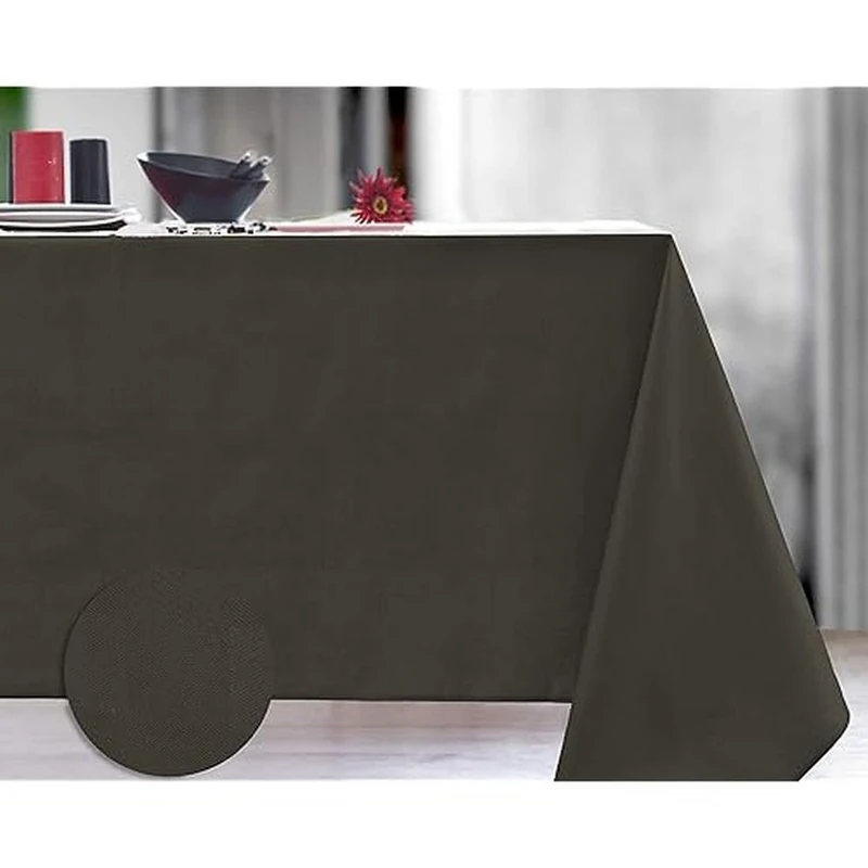 Nydel Damask Tablecloth Mini Touchscreen Stain Resistant Acrylic Coated 140 x 250 cm - Image 1