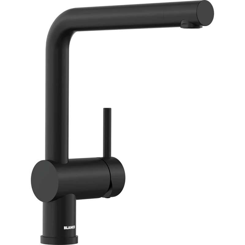 BLANCO LINUS – Modern Kitchen Mixer Tap with High Spout – Matt Black – 525806