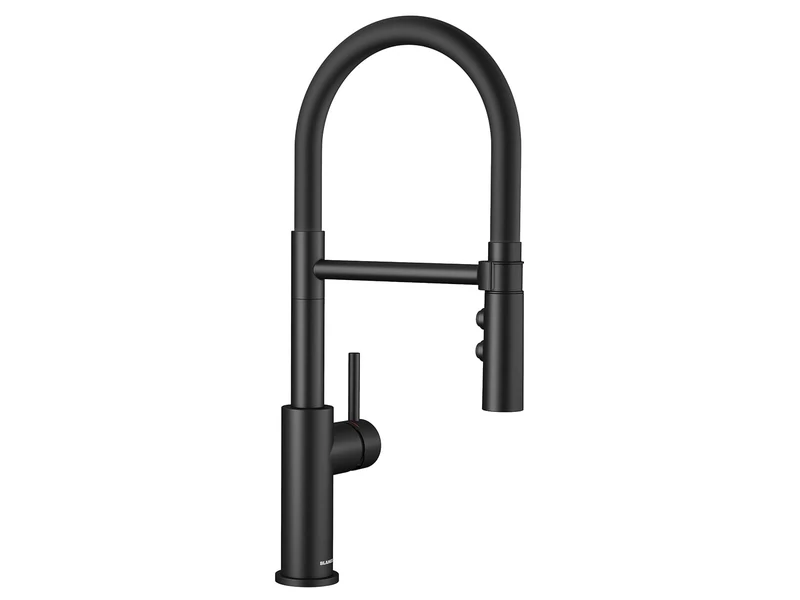 BLANCO 525793 Catris-S Flexo, Kitchen Mixer Tap, Matte Black, High Pressure