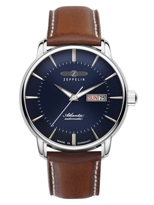 Zeppelin Atlantic Mens Analogue Automatic Watch with Leather Bracelet 8466-3