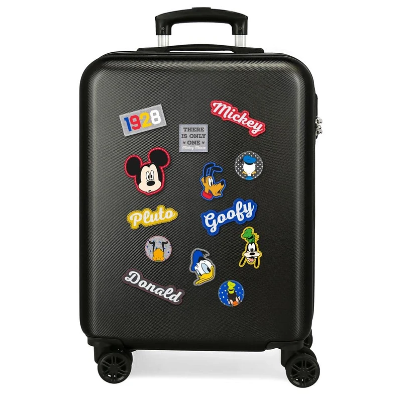 Disney Have a Good Day Mickey Black Hardside Carry-on Suitcase