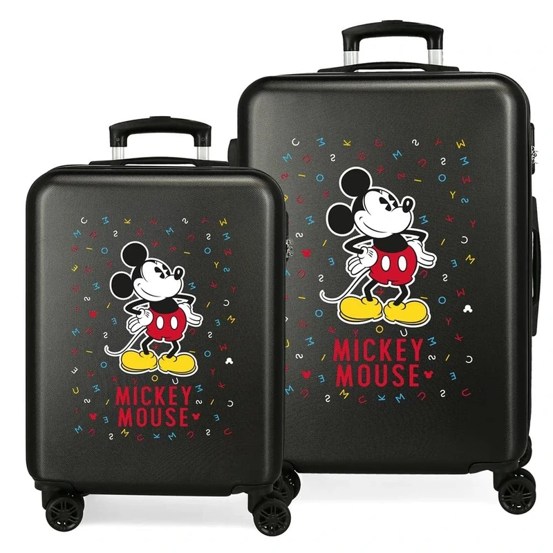 Have a Good Day Mickey Black Hardside Luggage Set 55-68cm