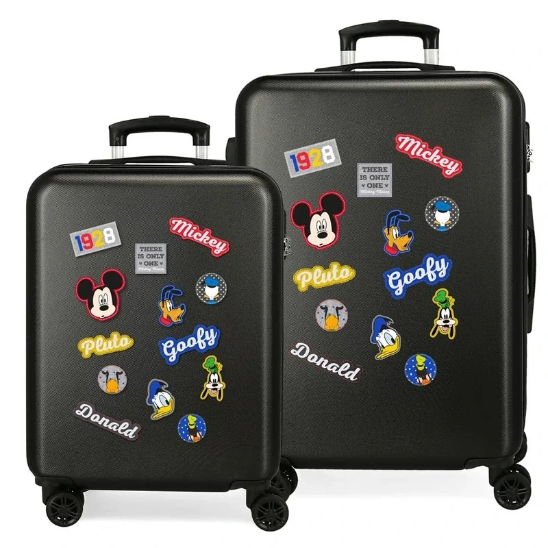 Have a Good Day Mickey Black Hardside Luggage Set 55-68cm